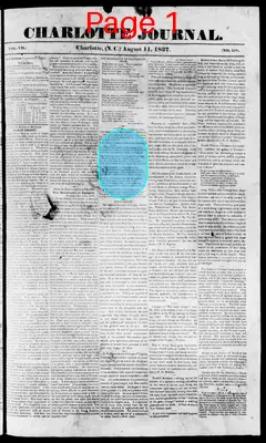 Page thumbnail for The Charlotte Journal