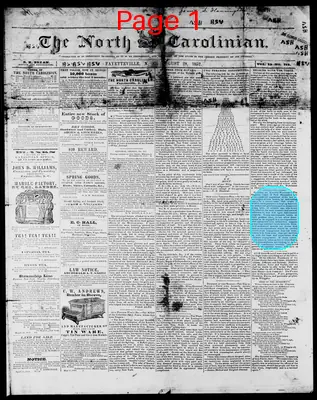 Page thumbnail for The North Carolinian