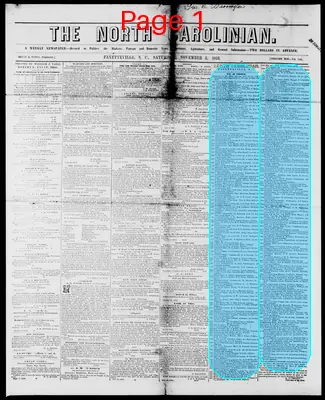 Page thumbnail for The North Carolinian