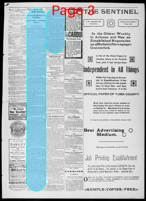 Page thumbnail for The Arizona Sentinel