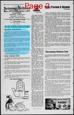 Page thumbnail for Arizona Tribune