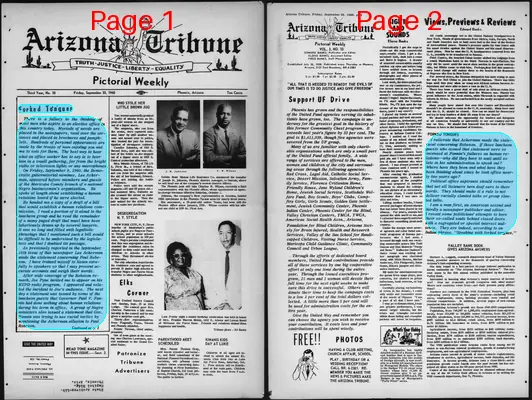 Page thumbnail for Arizona Tribune