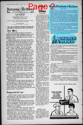 Page thumbnail for Arizona Tribune