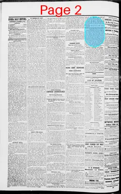 Page thumbnail for Eureka Daily Sentinel