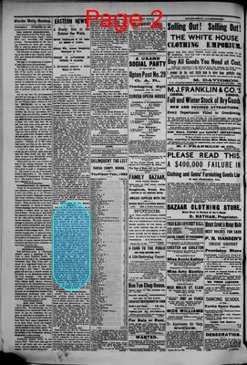 Page thumbnail for Eureka Daily Sentinel