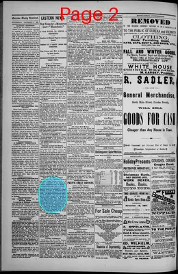 Page thumbnail for Eureka Daily Sentinel