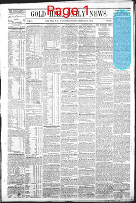 Page thumbnail for Gold Hill Daily News