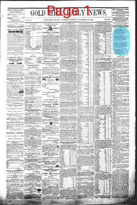 Page thumbnail for Gold Hill Daily News