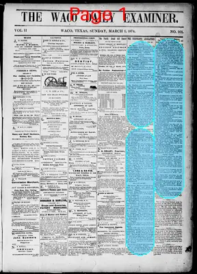 Page thumbnail for The Waco Daily Examiner