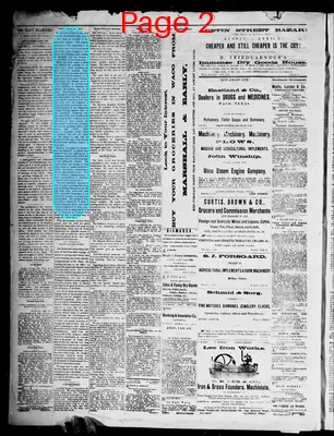 Page thumbnail for The Waco Daily Examiner