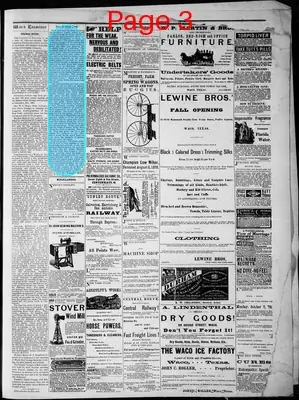 Page thumbnail for The Waco Daily Examiner