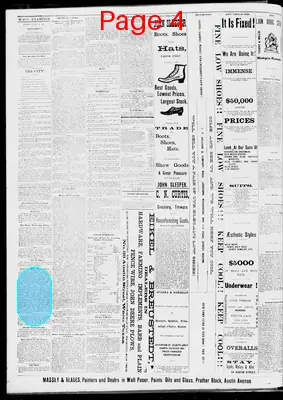 Page thumbnail for The Waco Daily Examiner