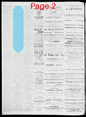 Page thumbnail for The Waco Daily Examiner
