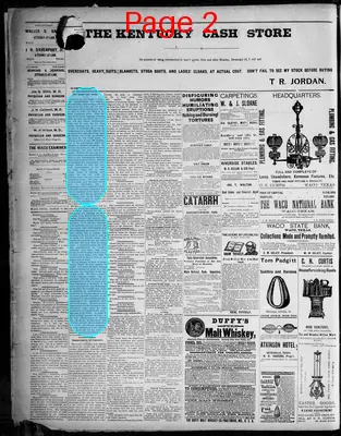Page thumbnail for The Waco Daily Examiner