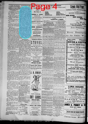 Page thumbnail for Idaho Semi Weekly World