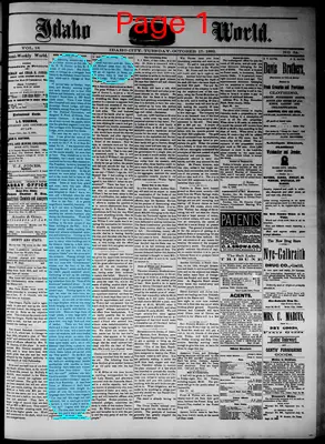 Page thumbnail for Idaho Semi Weekly World