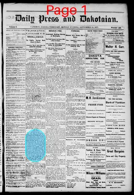 Page thumbnail for Daily Press And Dakotaian