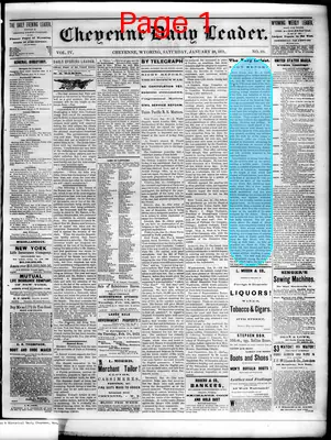 Page thumbnail for The Cheyenne Daily Leader