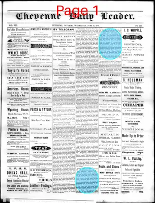 Page thumbnail for The Cheyenne Daily Leader