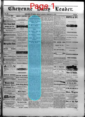 Page thumbnail for The Cheyenne Daily Leader
