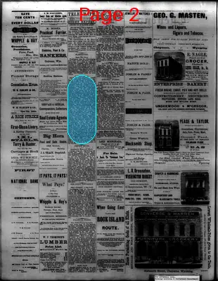Page thumbnail for The Cheyenne Daily Leader
