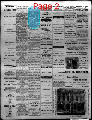 Page thumbnail for The Cheyenne Daily Leader
