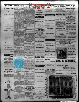 Page thumbnail for The Cheyenne Daily Leader