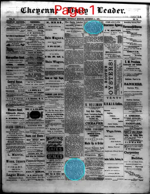 Page thumbnail for The Cheyenne Daily Leader