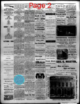 Page thumbnail for The Cheyenne Daily Leader