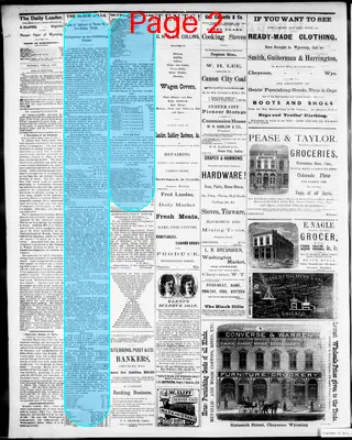 Page thumbnail for The Cheyenne Daily Leader