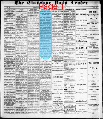 Page thumbnail for The Cheyenne Daily Leader