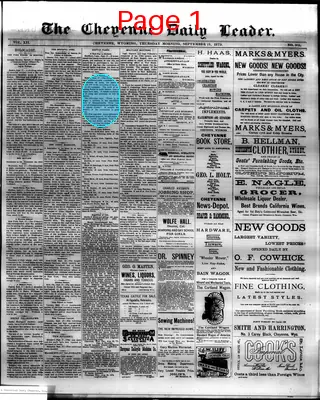 Page thumbnail for The Cheyenne Daily Leader