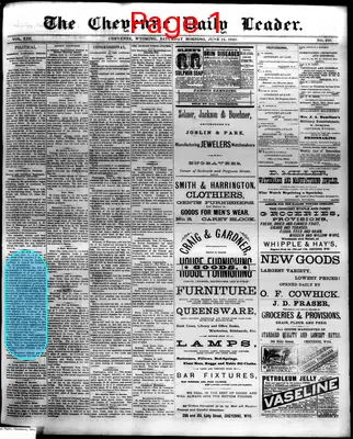 Page thumbnail for The Cheyenne Daily Leader
