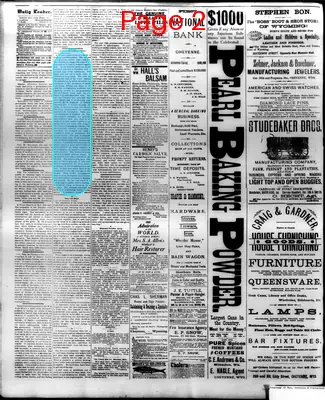 Page thumbnail for The Cheyenne Daily Leader