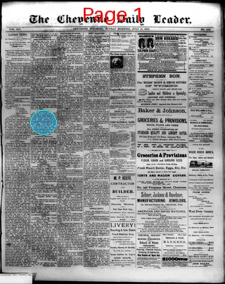 Page thumbnail for The Cheyenne Daily Leader