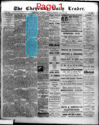 Page thumbnail for The Cheyenne Daily Leader