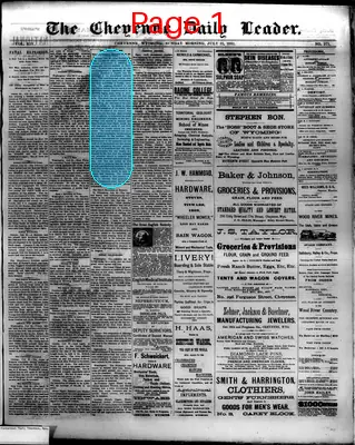 Page thumbnail for The Cheyenne Daily Leader
