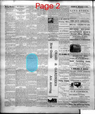 Page thumbnail for The Cheyenne Daily Leader