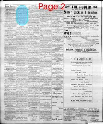 Page thumbnail for The Cheyenne Daily Leader