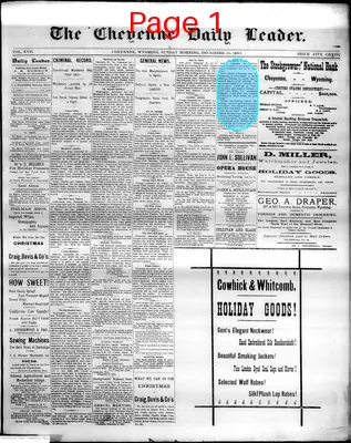 Page thumbnail for The Cheyenne Daily Leader