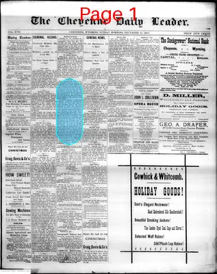 Page thumbnail for The Cheyenne Daily Leader
