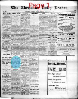 Page thumbnail for The Cheyenne Daily Leader
