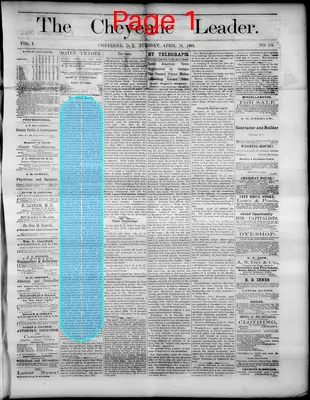 Page thumbnail for The Cheyenne Leader