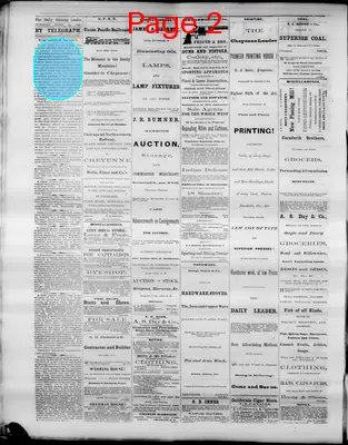 Page thumbnail for The Cheyenne Leader