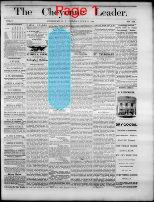 Page thumbnail for The Cheyenne Leader