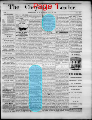 Page thumbnail for The Cheyenne Leader