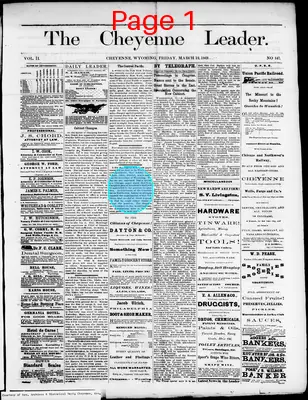 Page thumbnail for The Cheyenne Leader