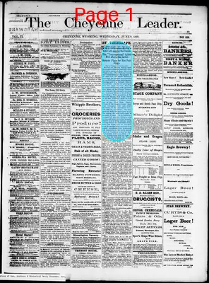 Page thumbnail for The Cheyenne Leader