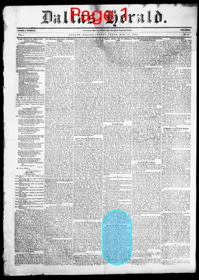 Page thumbnail for Dallas Herald