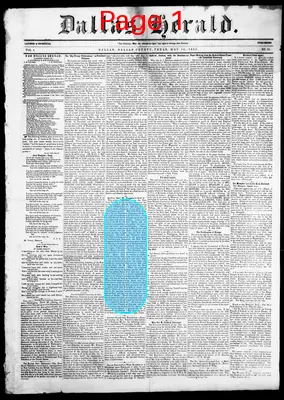 Page thumbnail for Dallas Herald